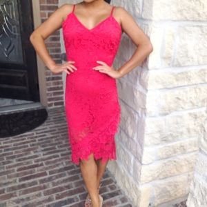 BB Dakota bright pink coral dress in size 2